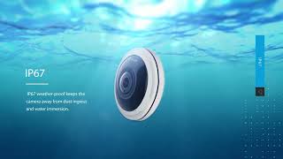 Milesight 360° Panoramic H265 Fisheye Network Camera [upl. by Nyllij]