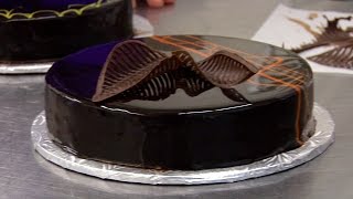 How To Make Perfect Chocolate Mirror Glaze  Miroir amp Tempering [upl. by Emawk]