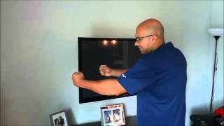 How To Move A Wall Mounted TV On A Swivel Mount [upl. by Kussell]