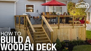 Learn How To Build a Deck with Wood  DIY Projects [upl. by Franek]