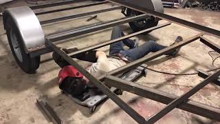 DIY Removable Trailer Winch Mount  Harbor Freight BadLand 12000lbs Winch [upl. by Plumbo]