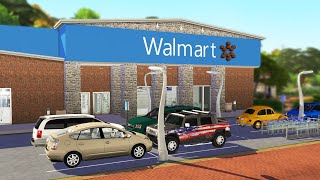 SIMS 4 WALMART 🎮RETAIL STORE SPEED BUILD [upl. by Eiten]