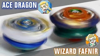 HANDSPINNING BETTER THAN LAUNCHER  Ace Dragon StCh Zan VS Wizard Fafnir RtRs Sen BATTLE [upl. by Annua479]