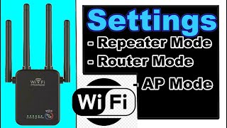 Wifi repeater Settings APRouterRepeater Mode [upl. by Attenborough]