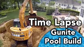 Gunite Inground Pool Installation [upl. by Dilaw]