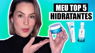 MEU TOP 5  HIDRATANTES PARA PELE OLEOSA À SECA E SENSÍVEL [upl. by Esma]