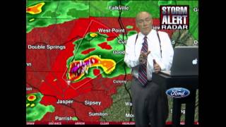 April 27 2011 Historic Tornado Outbreak  ABC 3340 Live Coverage 245pm1130pm [upl. by Nyraf]