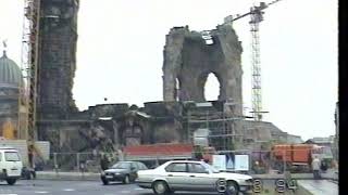 Frauenkirche Dresden beim Wiederaufbau 1994 [upl. by Ymmac]