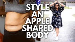 How to Style an Apple Shape Body  plus size fashion tips [upl. by Dorion]