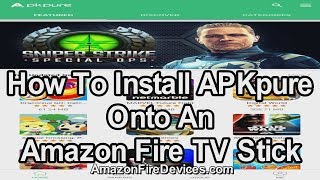 How to install APKpure onto an Amazon Fire TV Stick  Google Play Store alternative APK installer [upl. by Larisa]