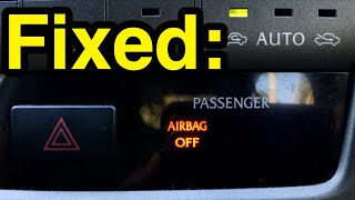 How to fix “Passenger Airbag OFF” warning light in your car [upl. by Rodmann]