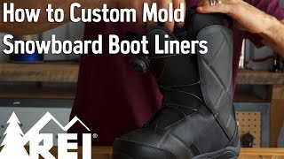 Snowboarding How to Custom Mold Snowboard Boot Liners [upl. by Dowell]