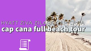 Hyatt Ziva Zilara Cap Cana Beach Tour [upl. by Ztnaj]