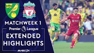 Norwich City v Liverpool  PREMIER LEAGUE HIGHLIGHTS  8142021  NBC Sports [upl. by Annehs]