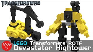 Lego Transformers Movie ROTF DevastatorHightower MOC Instruction Mini Mecha Tutorial [upl. by Asikal]