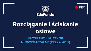 Rozciąganie i ściskanie osiowe  statycznie niewyznaczalne przykład 1 [upl. by Ylellan74]