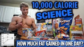 10000 Calorie Challenge SCIENCE Explained  How Much Fat Gained in One Day [upl. by Goulette550]