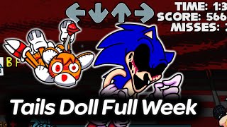 Vs Tails Doll Full Week  Friday Night Funkin [upl. by Yrreiht]