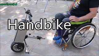 Como fabricar Handbike eléctrica tractora silla ruedaspersonas movilidad reducida [upl. by Dario]