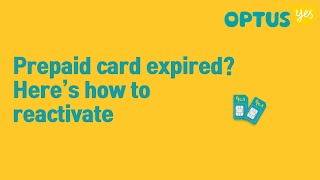 How to renew expired Optus Prepaid SIM card [upl. by Tohcnarf]