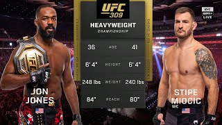 UFC 309 Jon Jones vs Stipe Miocic Full Fight [upl. by Ecineg]