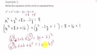 Converting a Circle From General Form to Standard Form [upl. by Acirred]