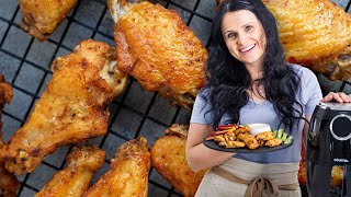 Extra Crispy Chicken Wings Made in Air Fryer [upl. by Asaph524]