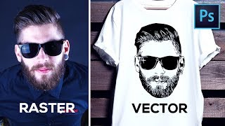 How to Convert Raster Image into Vector in Photoshop [upl. by Lamb]