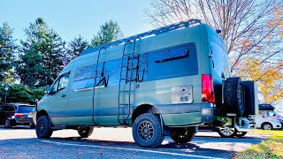 BEAST MODE  4x4 Sprinter Camper Van Custom 4wd Overland Mercedes Build VAN LIFE [upl. by Aelanej]