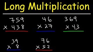 Math  Long Multiplication [upl. by Abby429]