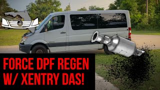 Manual DPF Regen with Xentry DAS 2007 Mercedes Sprinter [upl. by Coshow564]