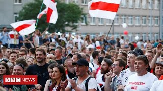 Belarus protests continue despite crackdown  BBC News [upl. by Notneuq]