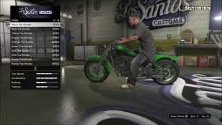 GTA V quotCUSTOMIZING FRANKLINS BIKEquot [upl. by Harbot]