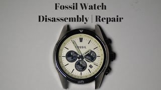 Fossil Watch Disassembly  Repair [upl. by Eirovi]