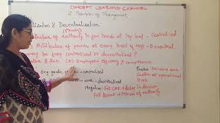 Centralization and Decentralization Principle of Management Class 12 Business Studies [upl. by Vale]