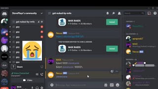 Raiding Scammers Discord Server HE CRIED [upl. by Avid]