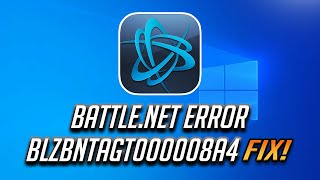 How to Fix BattleNet Error BLZBNTAGT000008A4 Tutorial [upl. by Ordnasela798]