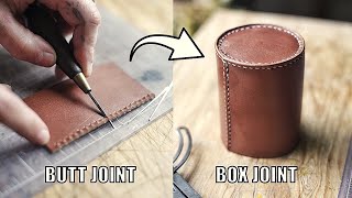 How to Hand Stitch Leather Get Better Fast [upl. by Wilmott]