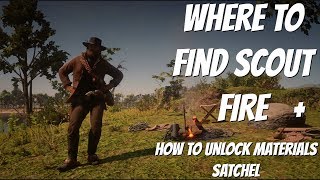 RDR 2  SCOUT FIRE  MATERIALS SATCHEL How to find [upl. by Drarej]