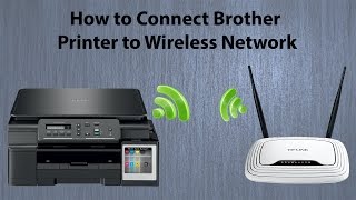 Brother DCP T500W Wifi Setup  How to connect Printer to Wireless Network [upl. by Kcam]