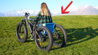 Homemade Off Road Electric Wheelchair  She had NO Idea [upl. by Aisanat201]