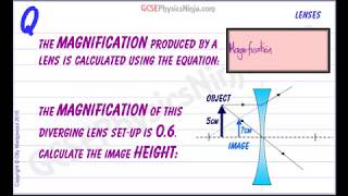 Lens Magnification Formula  GCSE Physics [upl. by Deehan]