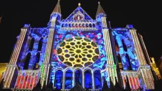 Chartres Cathedral Light Show  Amazing [upl. by Jami]