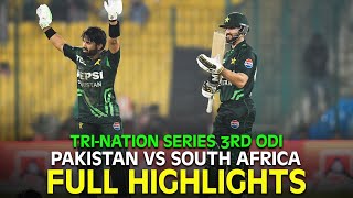 Full Highlights  Pakistan vs South Africa  3rd ODI  TriNation Series 2025  PCB  M3J1K [upl. by Ayrotal]