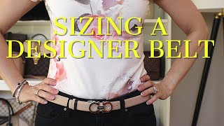 HOW TO CUT A DESIGNER BELT  My New Ferragamo Gancini Belt Reveal and Sizing Tutorial [upl. by Lletnohs]