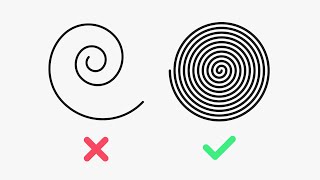 The SECRET to a LINEAR SPIRAL in Illustrator [upl. by Noseimaj64]