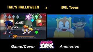 Tail’s Halloween VS SonicEXE  GAME x FNF Animation [upl. by Yelrak916]