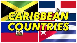 Caribbean Countries and Their Flags West Indies [upl. by Argela]