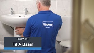 Wickes How To Fit a Basin amp Taps [upl. by Berger686]