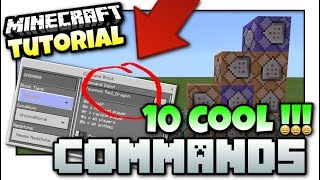 Minecraft  10 COOL COMMANDS  Easy Tutorial  PS4  MCPE  Bedrock  Xbox Java  Windows 10 [upl. by Dunseath]